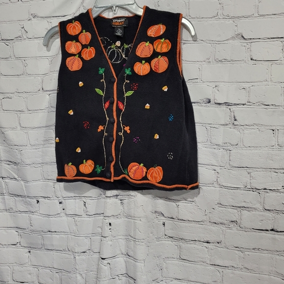 Jackets & Coats | Vintage Halloween Studio Treat Vest Pumpkin | Poshmark
